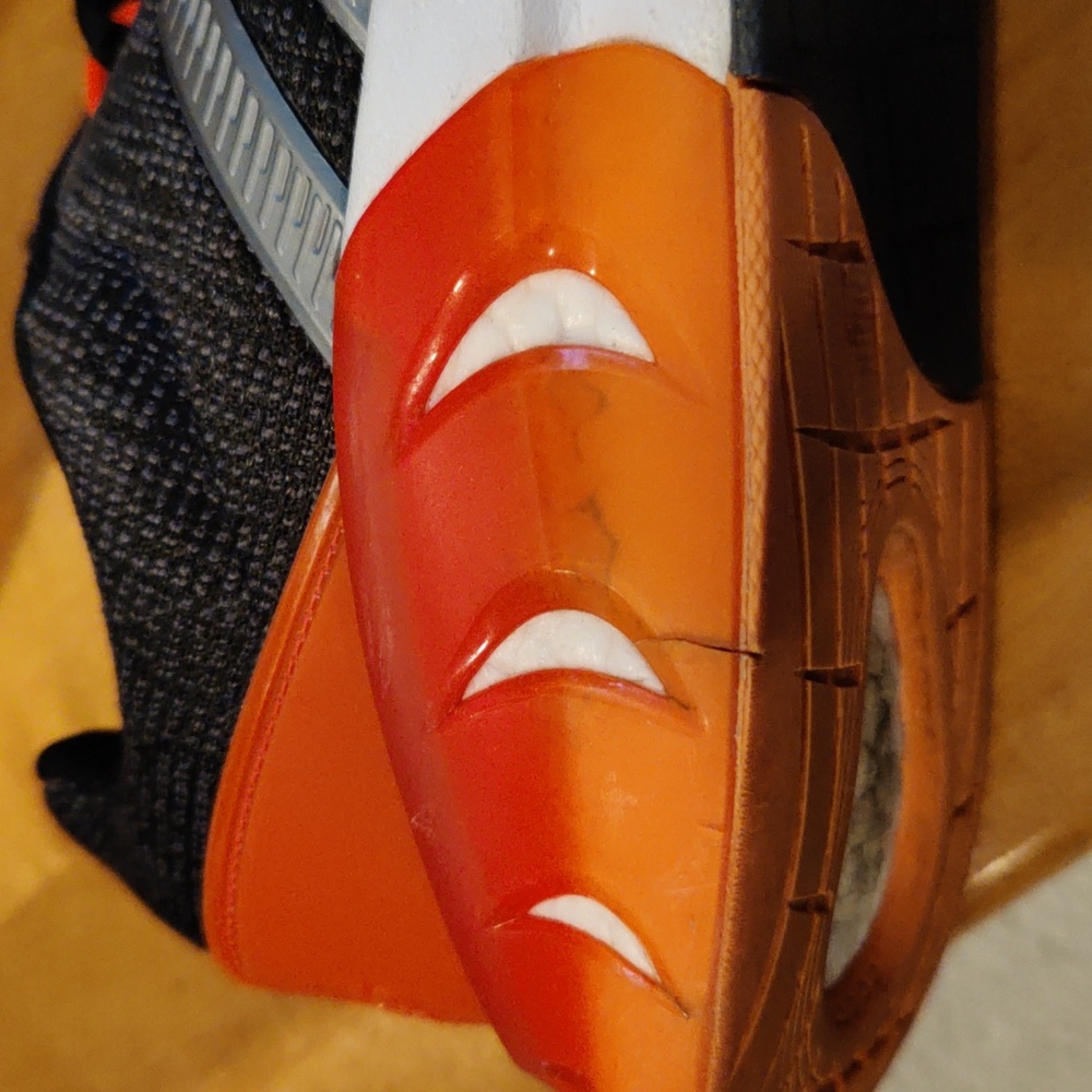 Adidas Kaptir Super Trail running shoes black orange white and gray size 9 - Picture 10 of 11